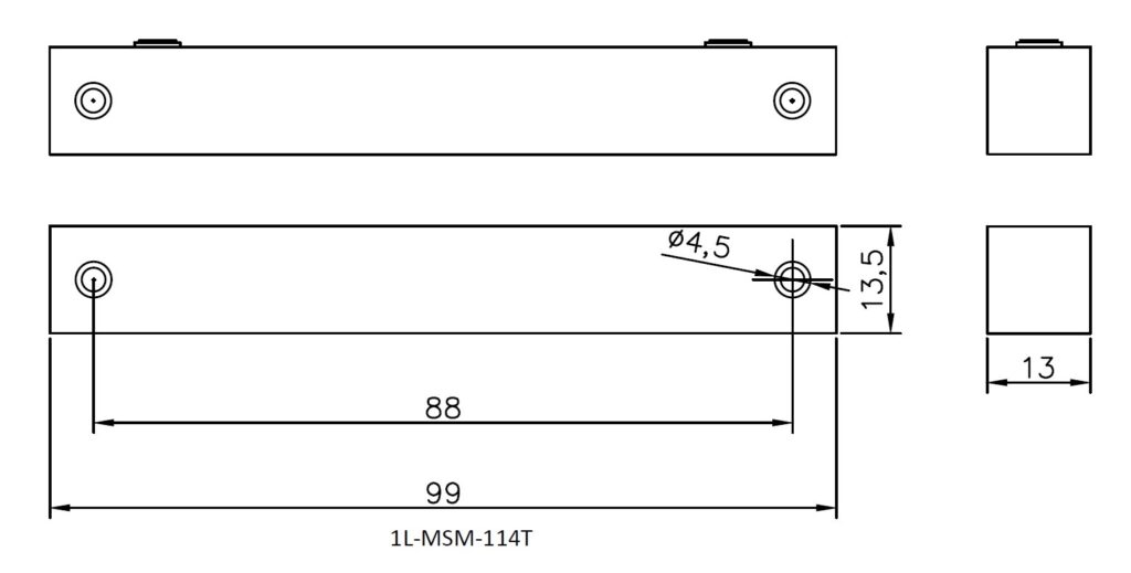 1L-MSM-114T NO Wide Gap Reed Switch