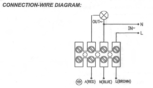 PIR Motion Sensor Wiring Diagram