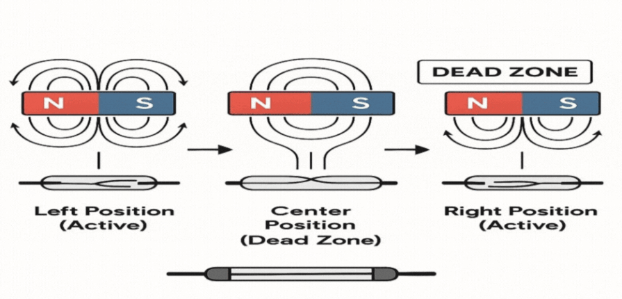 Reed Switch Dead Zone