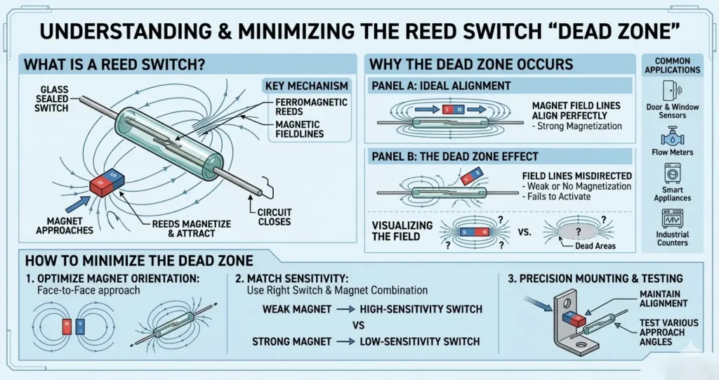Reed Switch Dead Zone: What It Is and How to Minimize It