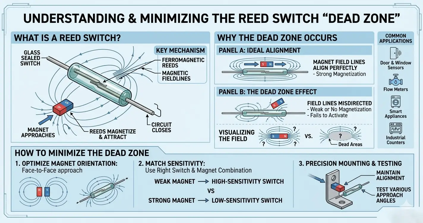 Reed Switch Dead Zone: What It Is and How to Minimize It