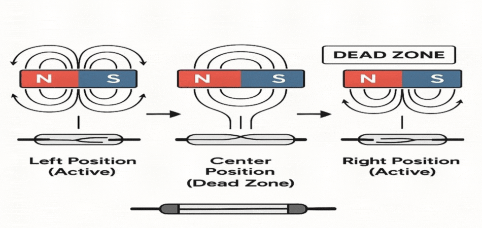 Reed Switch Dead Zone