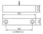 1L-MSM-111 NC Dimensions Diagram image