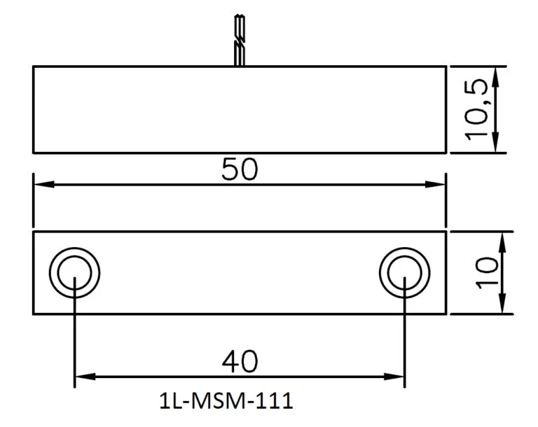 1L-MSM-111 NC Dimensions Diagram image