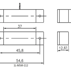 1L-MSM-112 Dimensions Diagram Image