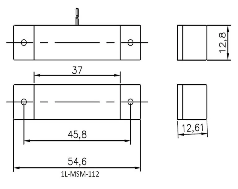 1L-MSM-112 Dimensions Diagram Image