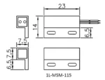 1L-MSM-115 Dimensions Diagram Image