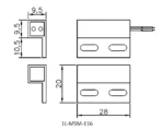 1L-MSM-116 Dimensions Diagram Image
