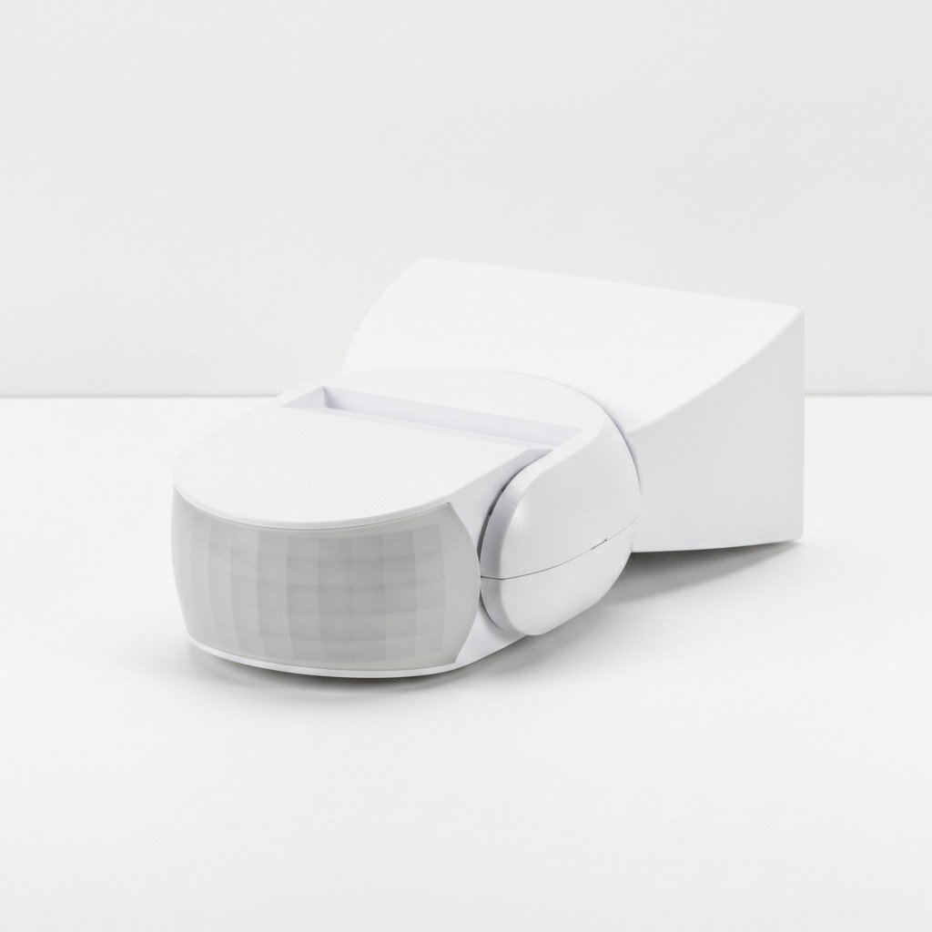 1 LEAP 1L-PS08 Weatherproof PIR and Motion Sensor with 180° detection angle for corporate offices and hotel entrances – front view.