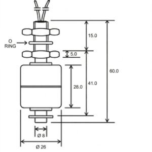 Vertical Stainless Steel Float Switch Diagram