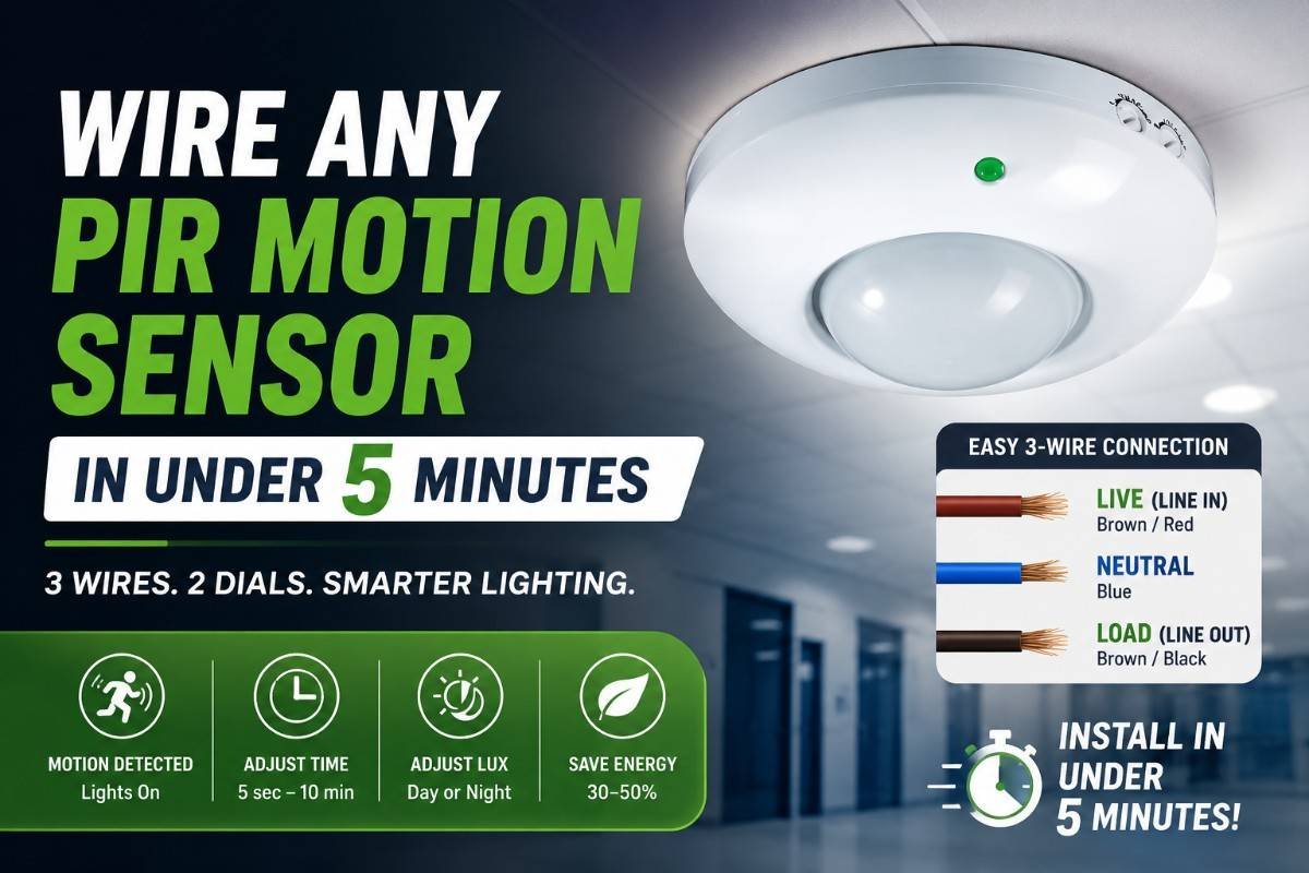 Pir Motion Sensor Wiring Diagram